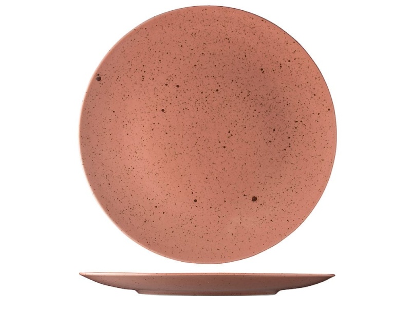 Plat bord zonder rand 30 cm, Lifestyle Terracotta -Lilien