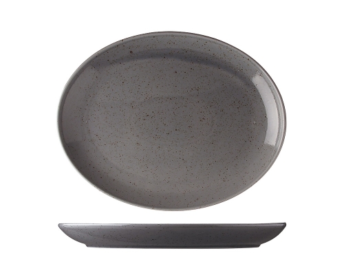 Ovaal bord, 32 cm, Lifestyle Highland - Lilien