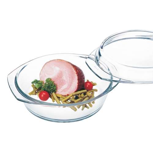 Ronde glazen ovenschaal met deksel, 20 cm - Simax