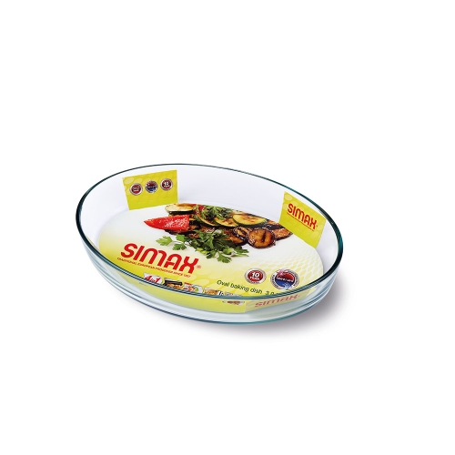 Ovale glazen ovenschaal, 30 x 21 cm - Simax