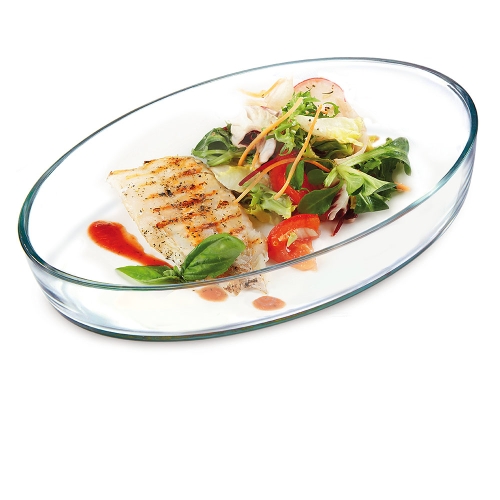 Ovale glazen ovenschaal, 35 x 24 cm - Simax