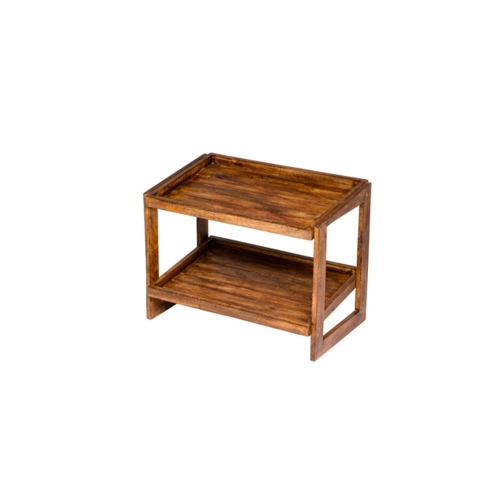 Buffettafel van mangohout met twee verdiepingen - Patina