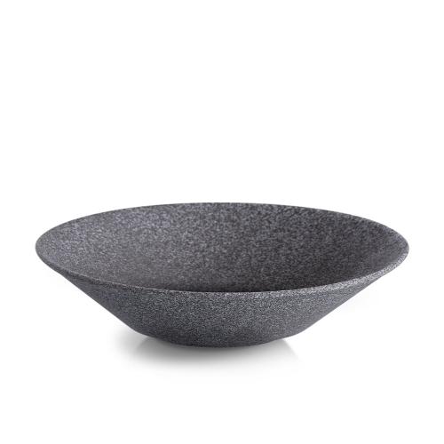Diep bord Raw no 4, 27 cm, Donkergrijs - Benedikt