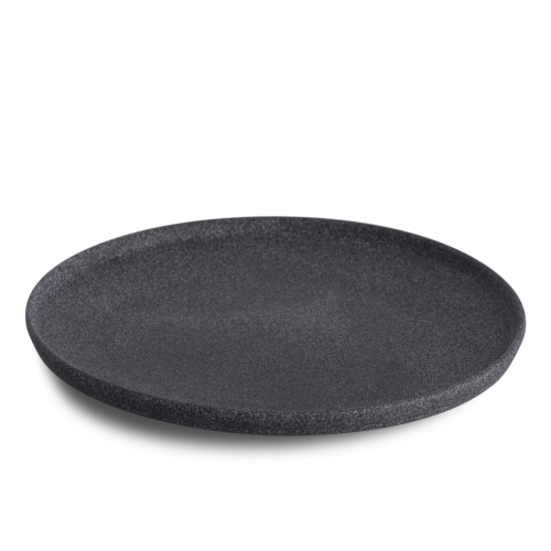 Bord Raw nr 4, 26 cm, Donkergrijs - Benedikt