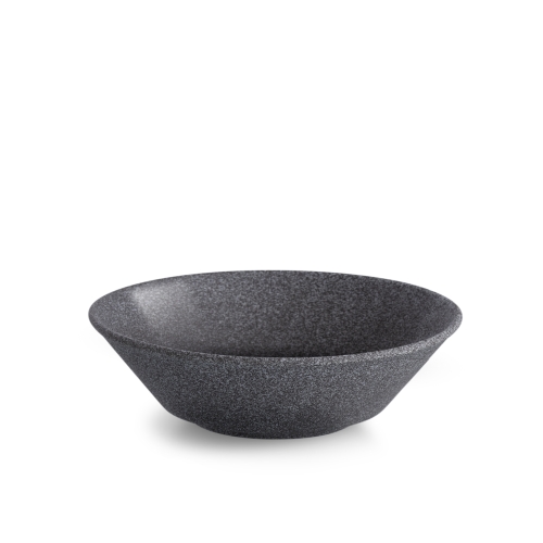 Kom Hazy nr. 4, Halfgeglazuurd, 20 cm, Donkergrijs - Benedikt