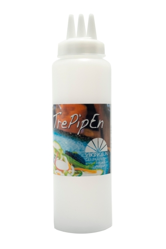 Trepipen, Dressingfles met 3 pijpjes, 25cl - Satake