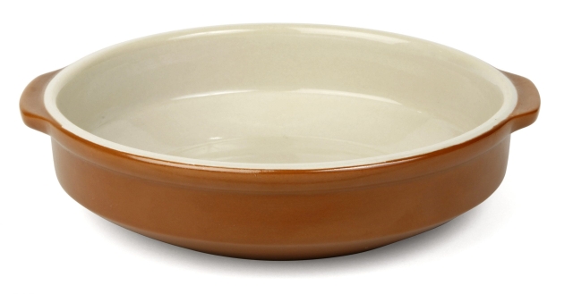 Gratineerschaal, bruin/beige, Doorsnede 20,5 cm - Xantia