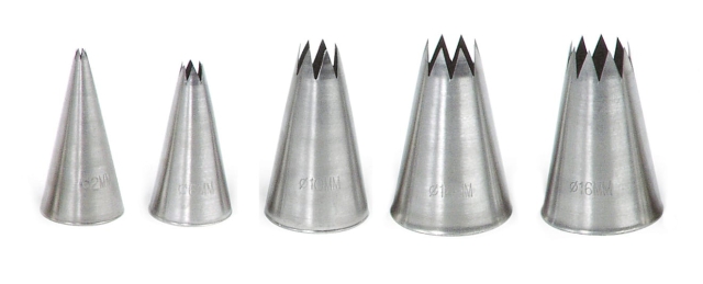 Leidingmondstukken, 5 stuks, Diameter 2-18 mm - Max