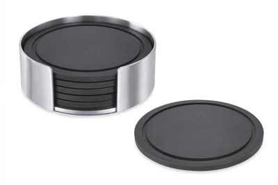 Onderzetters met standaard, 6 stuks - Zack