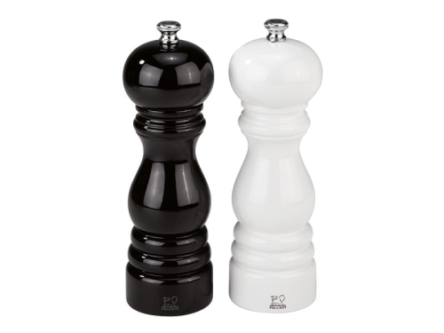 Zout- & Pepermolen, Paris Duo 18 cm, Zwart & Wit - Peugeot