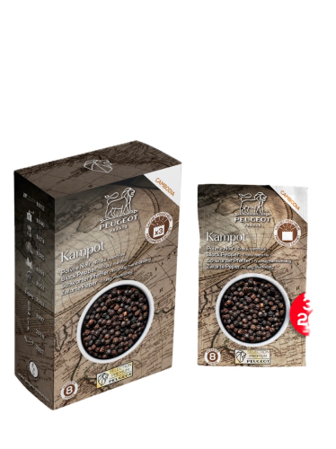 Peper, Zwarte Kampot, 60 g, Cambodja - Peugeot