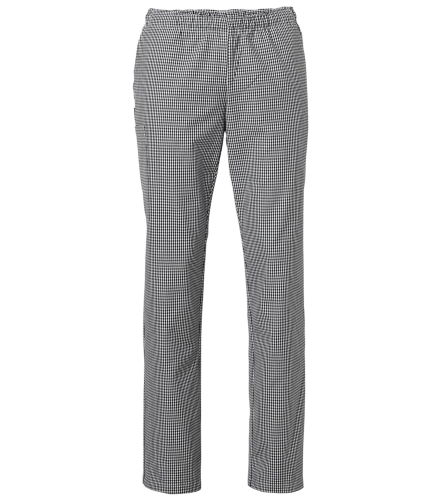 Broek, unisex, zwart pied-de-poule - Segers