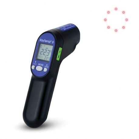 RayTemp 8 IR thermometer met type K connector - ETI