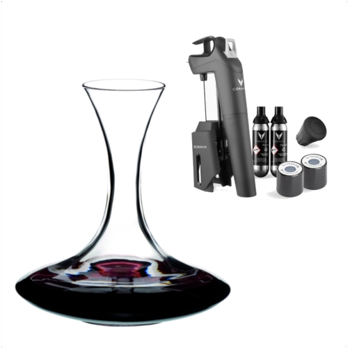 Dionysus-pakket: Coravin Timeless Three+ / Riedel Ultra karaf