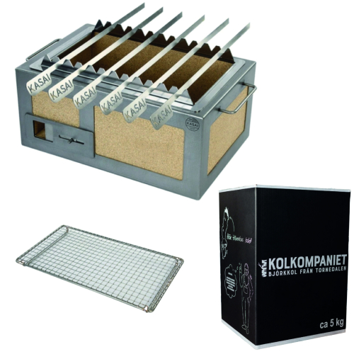 Japanse tafelgrill / Konro, Kasai Little met spiesrek en houtskool