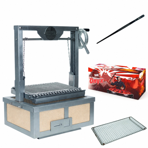 Japanse tafelgrill / Konro, Kasai Medium Wide met Asado Parrilla en houtskool