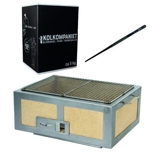 Japanse tafelgrill / Konro, Kasai Little met pincet en houtskool