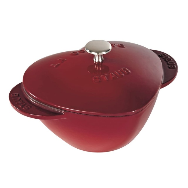 Hartvormige gietijzeren pan, 20 cm, Rood - Staub