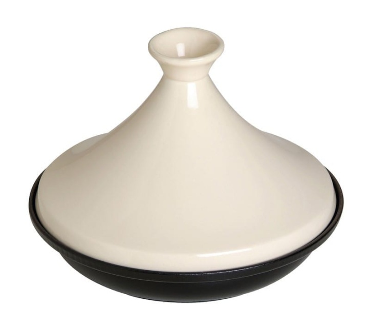 Tajine in gietijzer, 20cm, Zwart/crème - Staub