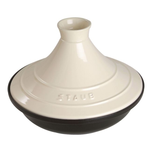 Tajine van Gietijzer, 28 cm, Zwart/Crème - Staub