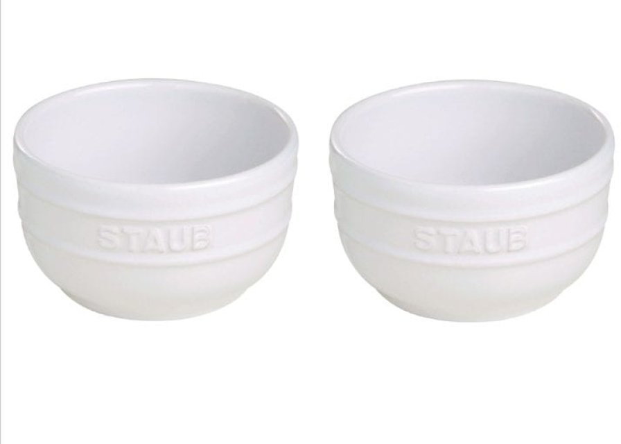 Stenen schaaltje, 2-pack, 8cm, Wit - Staub