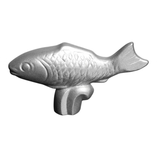 Metalen knop voor Staub gietijzeren pan - diverse figuren - Vis