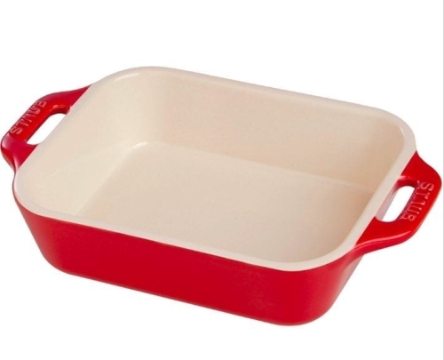 Rechthoekige schaal, rood - Staub