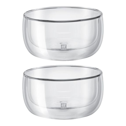 Glazen-coupe/dessertkom in dubbele muur glas, 280 ml, 2-pack, sorrento - Zwilling