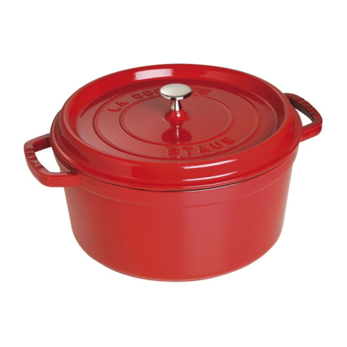 Geëmailleerde Gietijzeren Pan, Rood - Staub