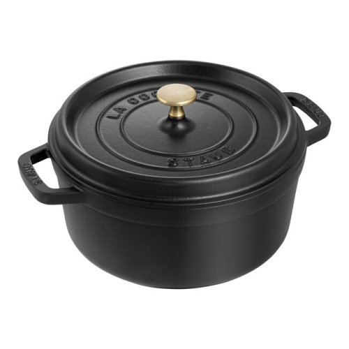 Geëmailleerde Gietijzeren Pan, Zwart - Staub