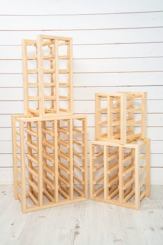 Wijnrek, Furu - Swedish Wine Rack
