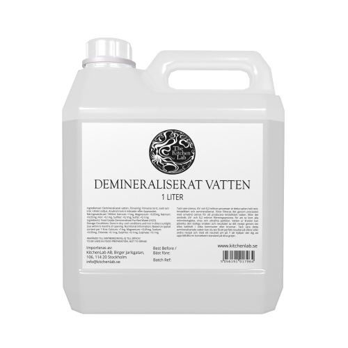 Gedemineraliseerd water - The Kitchen Lab - 1 L