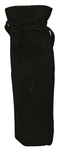 Leren hoes met vetersluiting - zwart - Forge de Laguiole