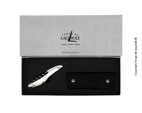 Sommeliermes van been, gedamasfalteerd met decoratie, Collectie - Forge de Laguiole