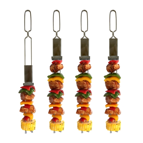 Dubbele barbecuespies, 4 stuks - Outset