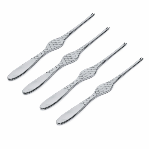 Zeevruchtenbestek, Colombina Fish, 4-pak-Alessi