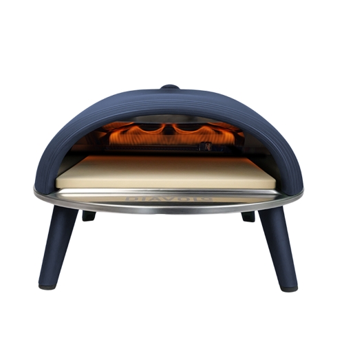 Pizzaoven Diavolo, Gas gestookt, Blauw - Delivita