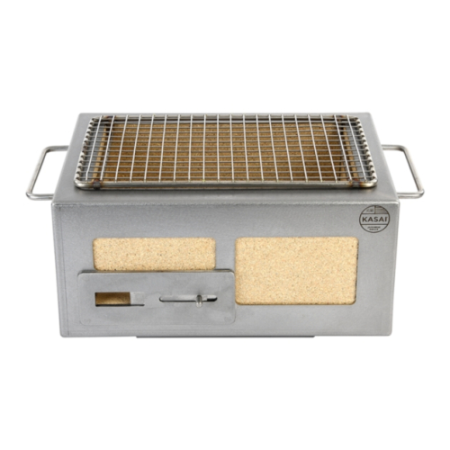 Tafelgrill/Konrogrill met roestvrij stalen frame, Nano 31 x 23 cm - Kasai