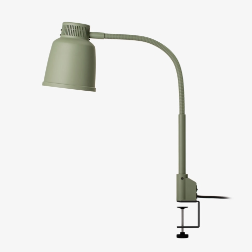 Opbouw warmtelamp LPF, tafelklem, cementgrijs - Stayhot