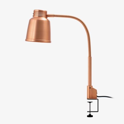 Opbouw warmtelamp LPF, tafelklem, koper - Stayhot