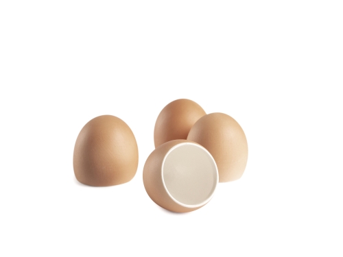 Eieren in porselein om te serveren, bruin, 6-pack - 100% Chef