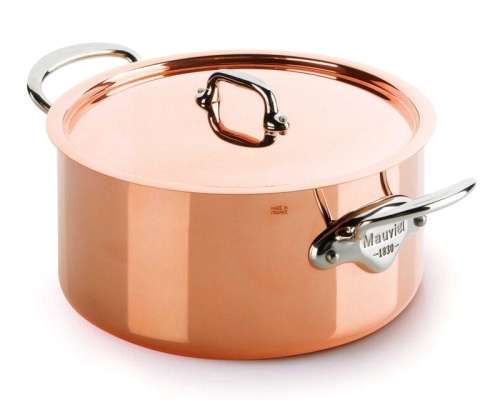 M´150s Koperen pot met deksel 6.1L, 24cm - Mauviel