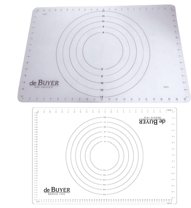 Rugmat / siliconenmat met afmetingen - de Buyer