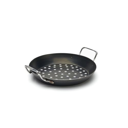 Geperforeerde koolstofstalen pan tot barbecue, Ø28cm - de Buyer