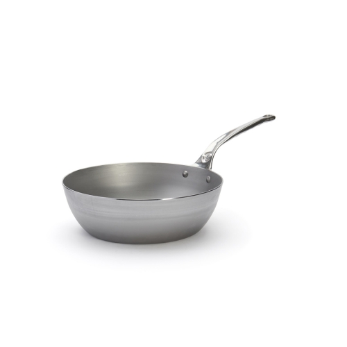 Sauteuse in koolstofstaal met roestvrijstalen handgreep, 28 cm, Mineral B Pro - de Buyer