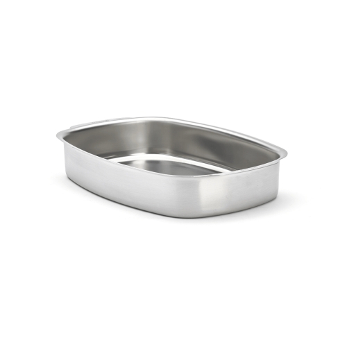 Roestvrijstalen ovenschaal, 38 x 26 cm - de koper