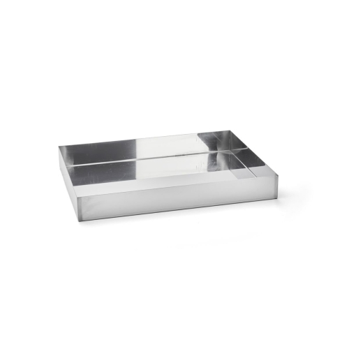 Capsule plaat / Roestvrij stalen impact plaat, 30 x 40 cm - de Koper