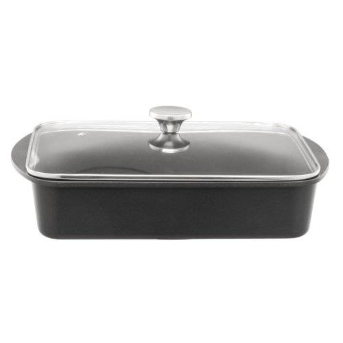Lange pan voor kookplaat en oven in aluminium - Heirol