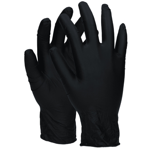 Nitril handschoenen, zwart, 200 stuks
