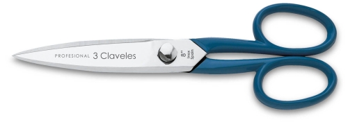 Master keukenschaar met blauw handvat - 3 Claveles